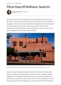 Forbes Three Days Wellness Santa Fe